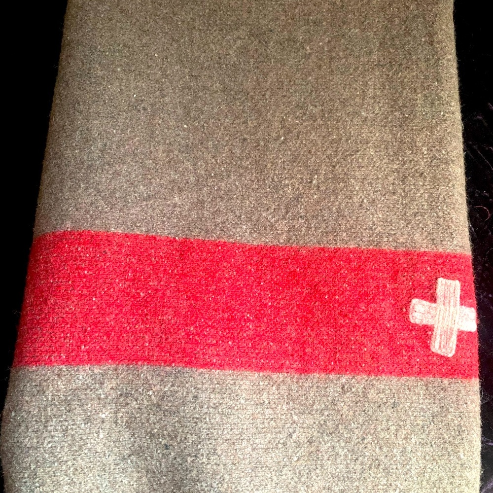 Beautiful vintage brown wool blanket